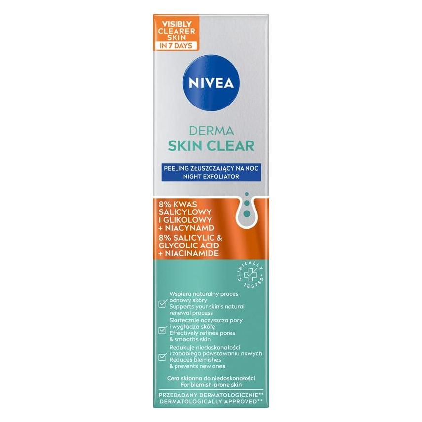 NIVEA Derma Skin Clear Exfoliating Night Scrub 40Ml (40 ml) (5900017087368)