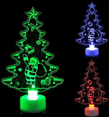 Discount Dollar Deals LED Mini Night Lights Colorful Flashing Snowman Lamp Christmas Ornament For New Years Decor christmas Tree