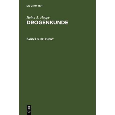 Supplement, Gebundene Ausgabe von Heinz A. Hoppe, De Gruyter, 978-3-11-010322-9