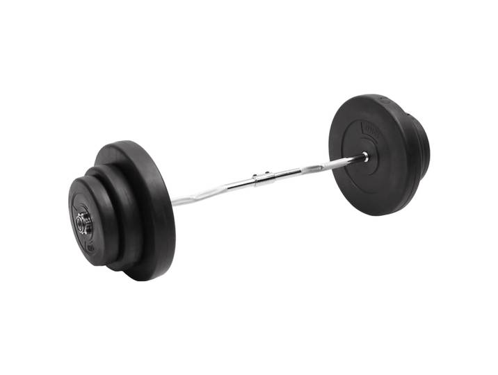 vidaXL Curlstange mit Gewichten 60 kg