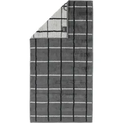 Handtuch NOBLESSE SQUARE KARO (BL 50x100 cm) - grau - BL 50x100 cm