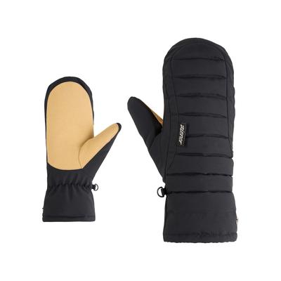 Fäustlinge ZIENER "ISCADA-Z MITTEN glove", Damen, Gr. M, schwarz, Materialmix, Handschuhe Fäustlinge