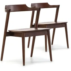 STUHL 2er-Set Venus Nussbaum Farbe