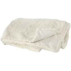 Decke Storan Kuscheldecke Tagesdecke 200x150 cm creme weiß