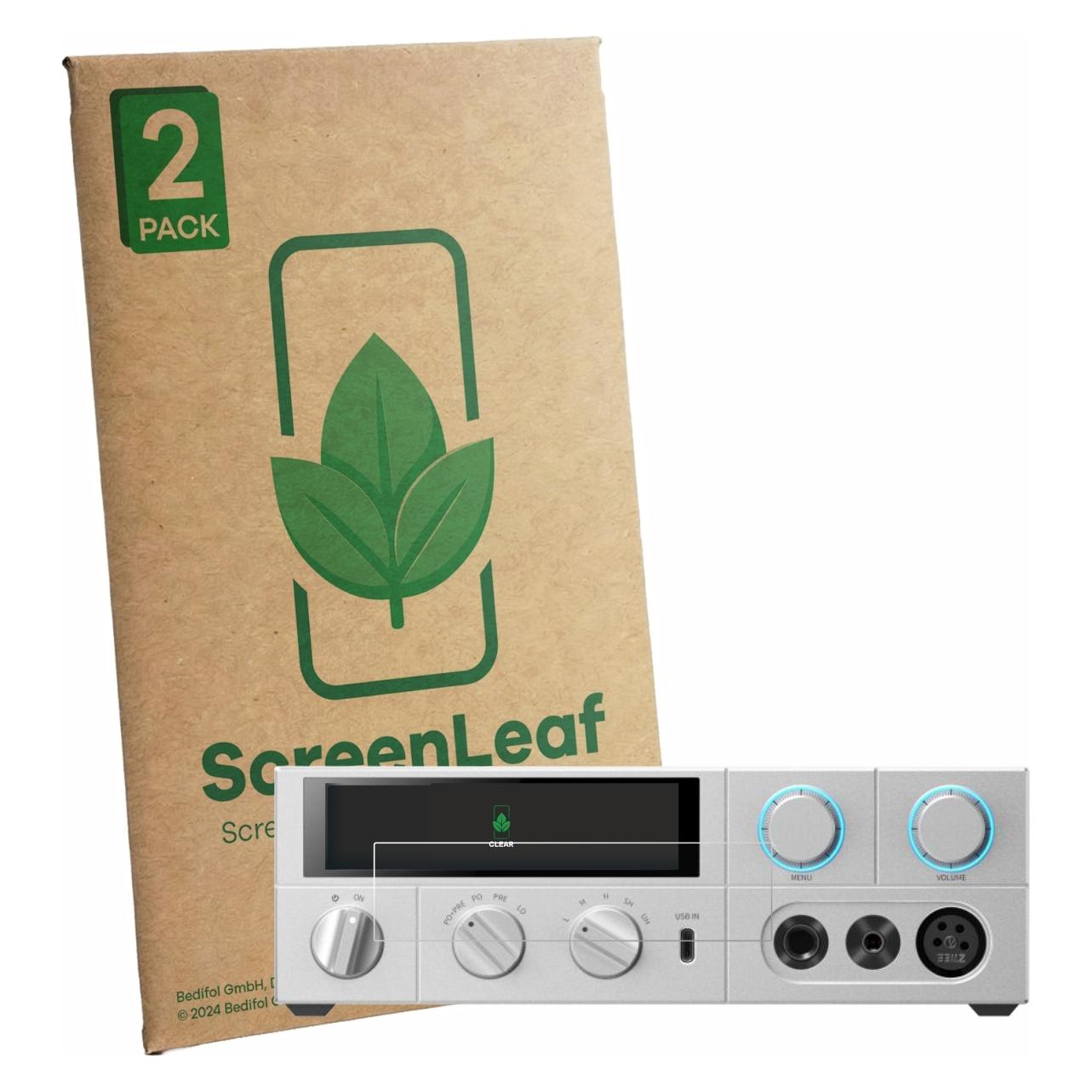 ScreenLeaf Schutzfolie für FiiO K15 Displayschutz Display Schutz Folie Klar Transparent (6164212)