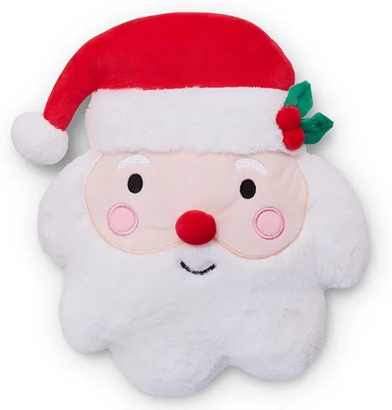 Catherine Lansfield 3D Shaped Santa Cushion White