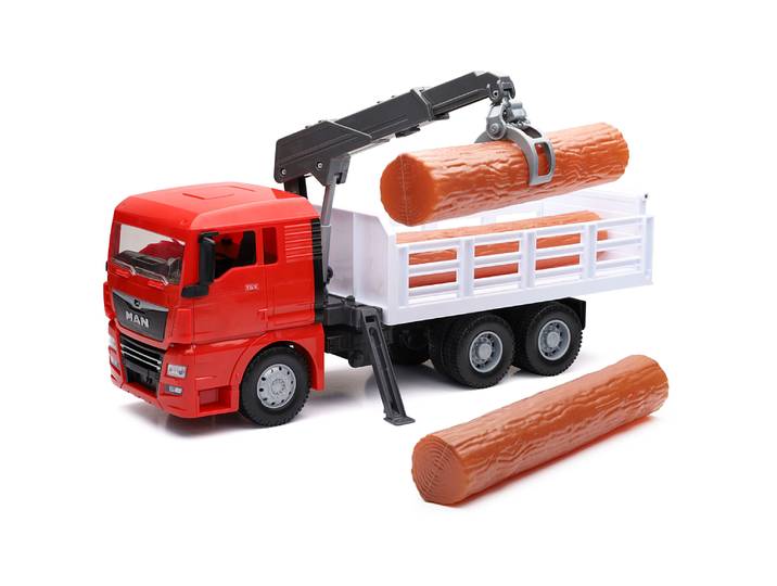 CAMION BENNE MAN TGX GRANITE AVEC GRUE 1/18°