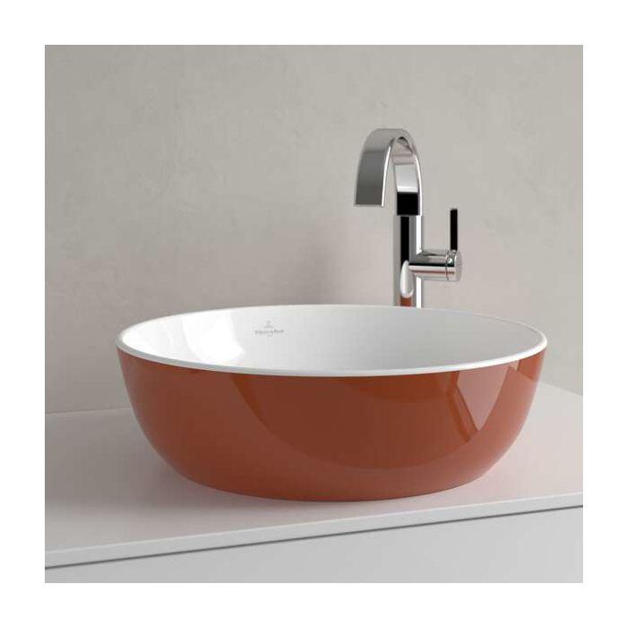 Villeroy und Boch Artis Aufsatzwaschtisch 417943BCW8 430 x 430 x 130 mm, ohne Überlauf, Rust