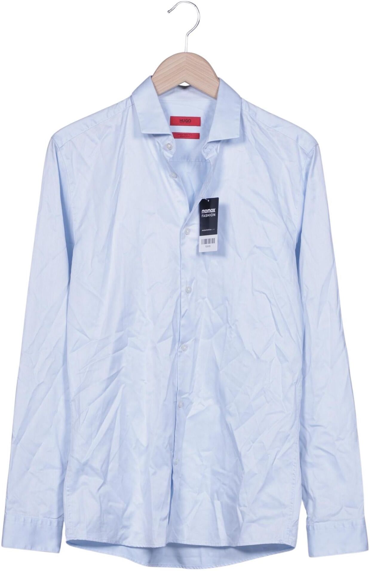 Hugo by Hugo Boss Herren Hemd, Hellblau, Gr. 38, Baumwolle - Second Hand