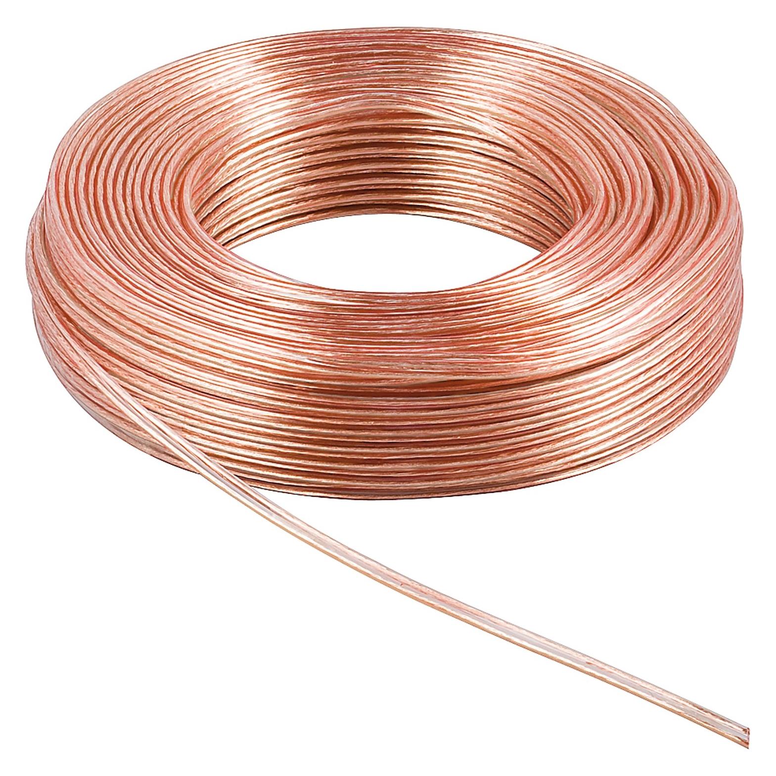Goobay Lautsprecherkabel Transparent CCA (25 m, 4 mm²) (67727)