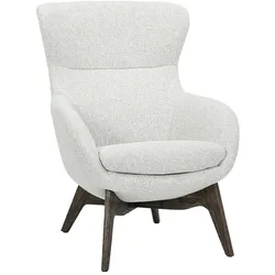 Carmen AVILA Sessel – Hellbeige/Nussbaum
