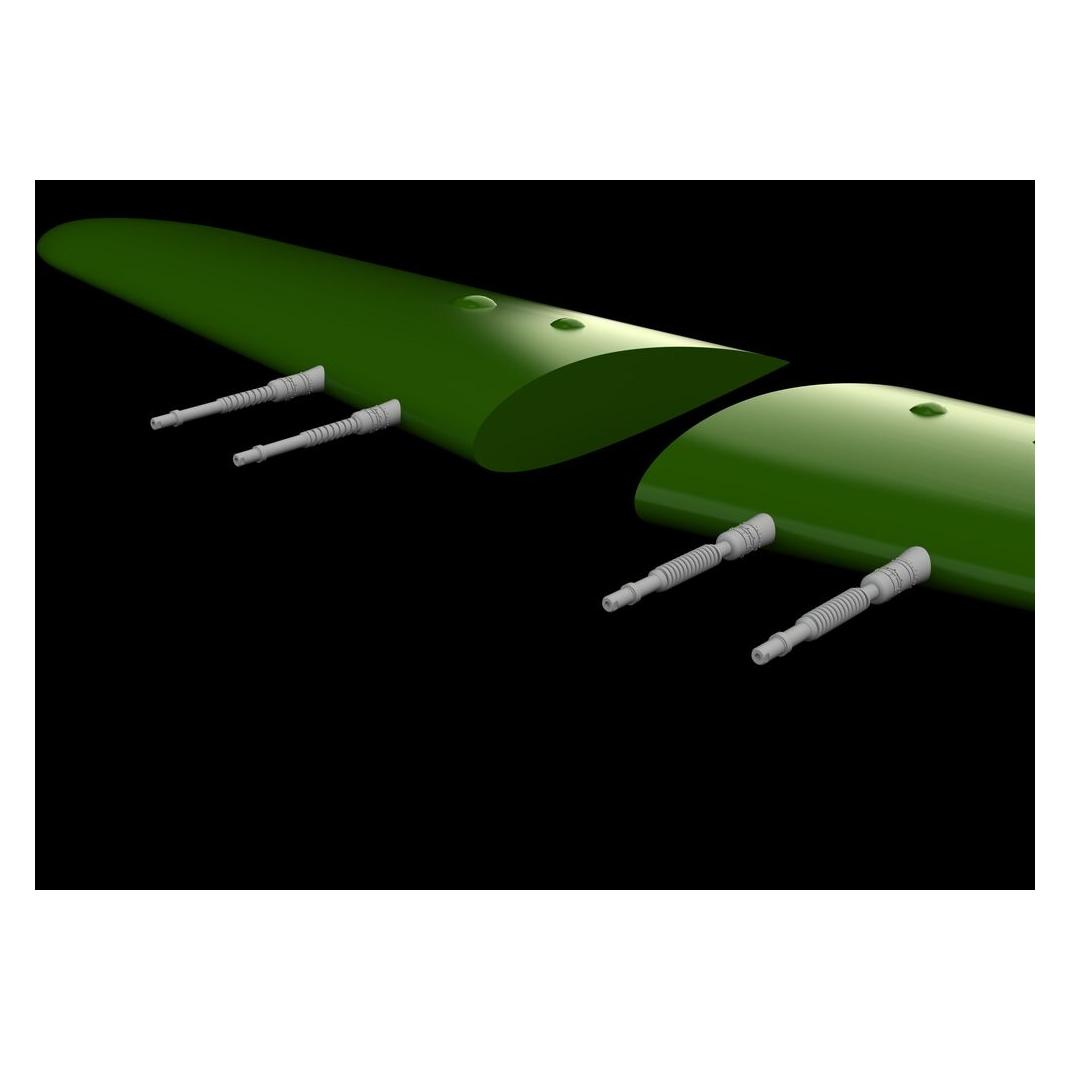 Eduard Hurricane Mk.IIc gun barrels PRINT 1/48 ARMA HOBBY (648925)