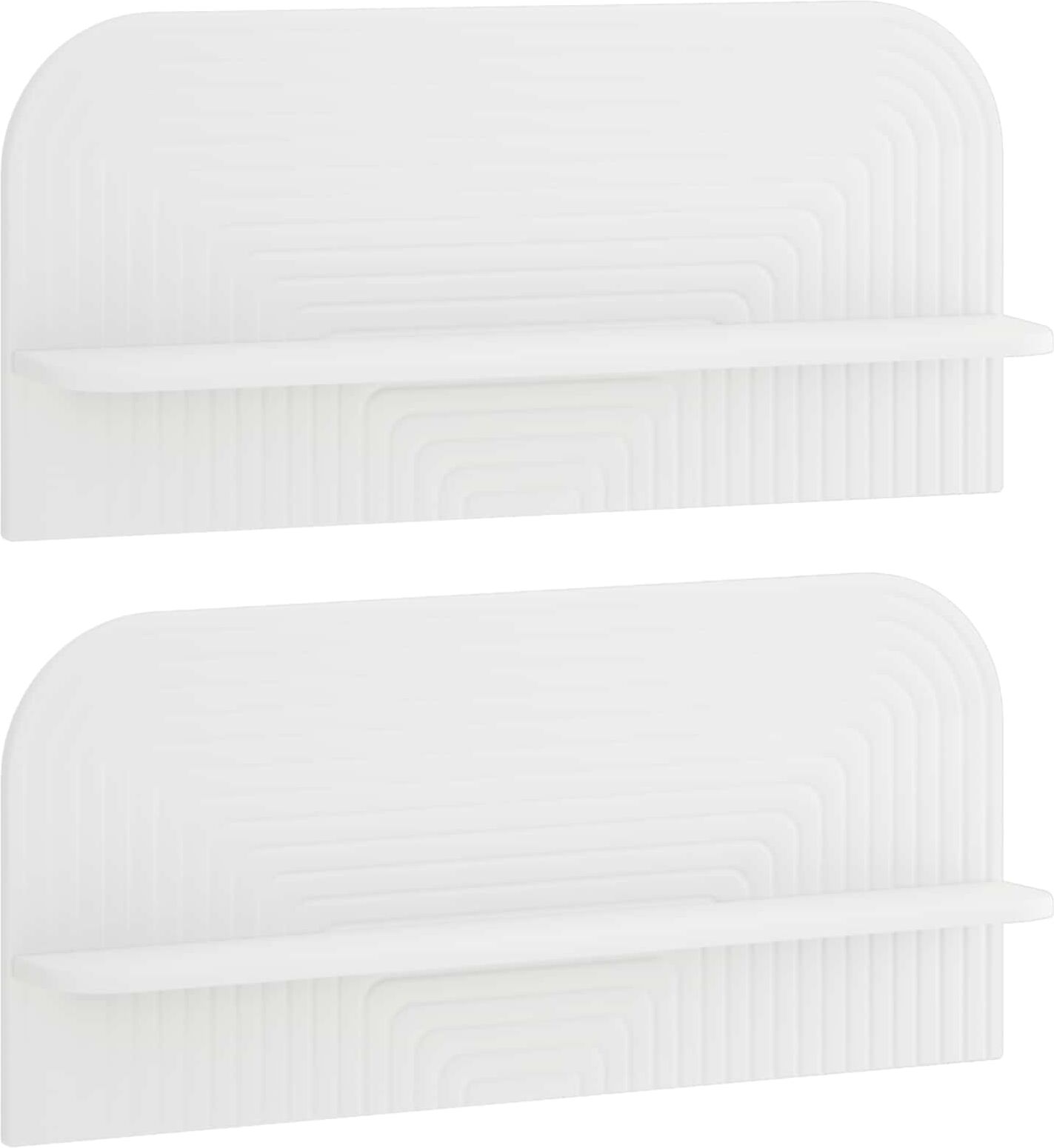 vidaXL Étagère Murale 2 pc Blanc 80,5 x 13,5 x 37,5 cm