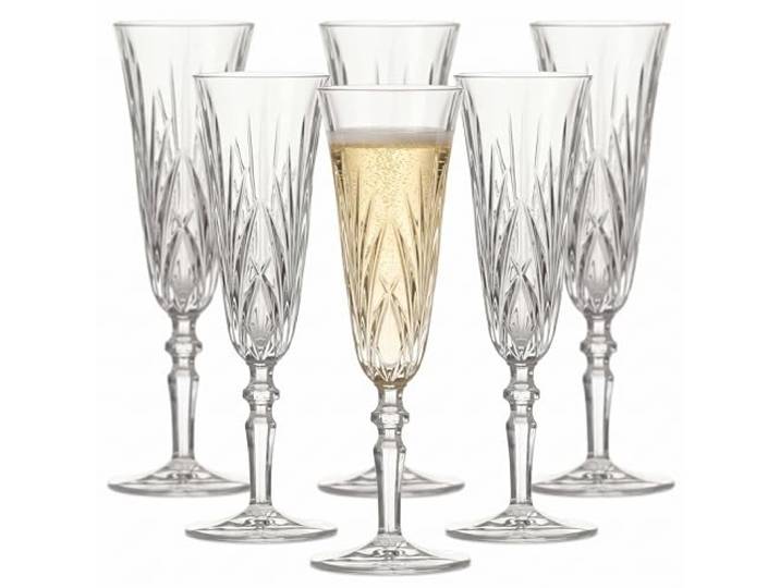 Spiegelau & Nachtmann 6-teiliges Sektgläser-Set, Kristallglas, 140 ml, Palais, 0092953-0