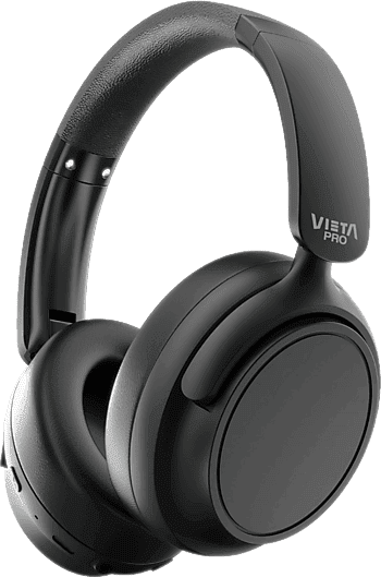 Auriculares inalámbricos - Vieta Pro Silence 4, Diadema, Cancelación de ruido híbrida, Circumaurales, Bluetooth 5.4, Negro