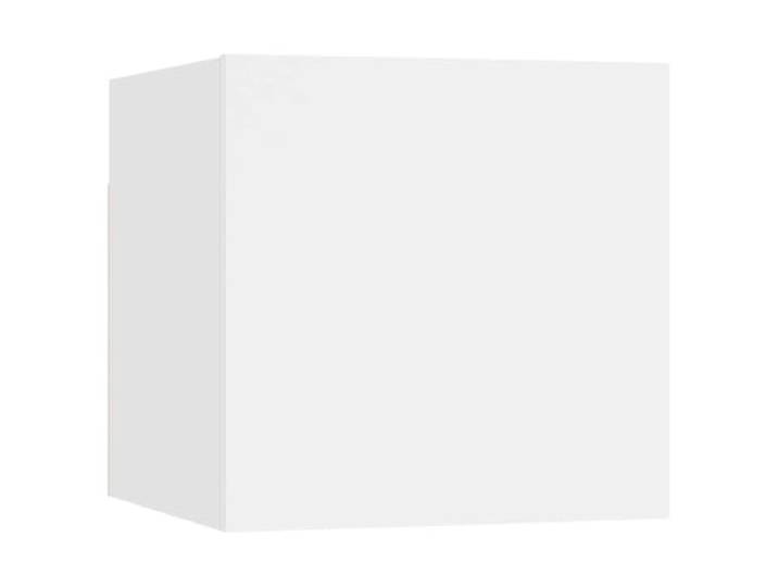 GKHPYURE TV-Möbel-Set, 6-teilig, weiß, Holz, mehrschichtig Modernes Design, 4x 30x30x30cm, 2x 60x30x30cm, Wandmontage, einfache Reinigung