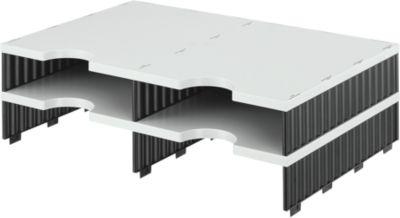 styro® Sortierstation styrodoc Standard, DIN C4, Anbaueinheit, grau/schwarz