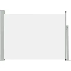 vidaXL Einziehbare seitliche Terrassenmarkise, 120 x 500 cm, cremefarbenes Windschutzmodell