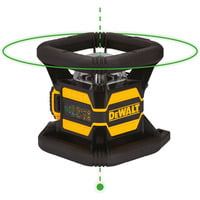 Akku-Rotationslaser DCE080D1GS, 18Volt schwarz/gelb, mit grünen Laserlinien, XR Li-Ionen-Akku 2,0Ah, T-STAK Box