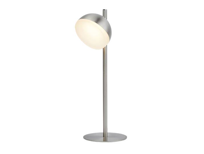 LED Tischleuchte, Silber, Edelstahl, H 35 cm, TULLY