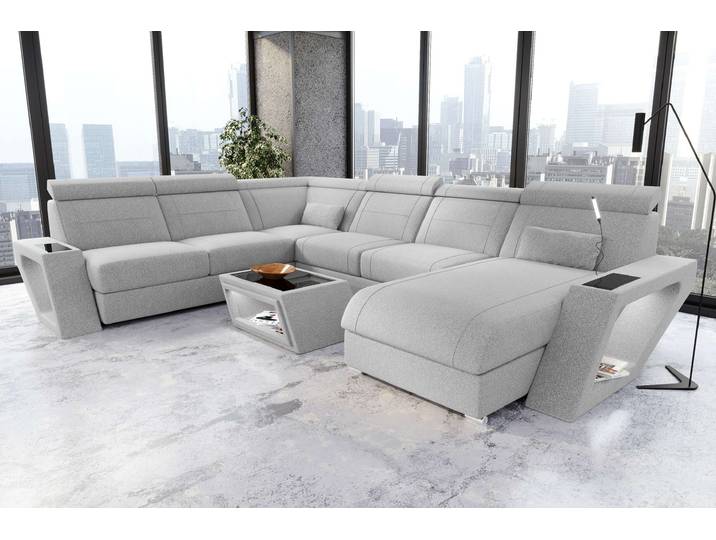 XXL Wohnlandschaft Catania Stoffsofa