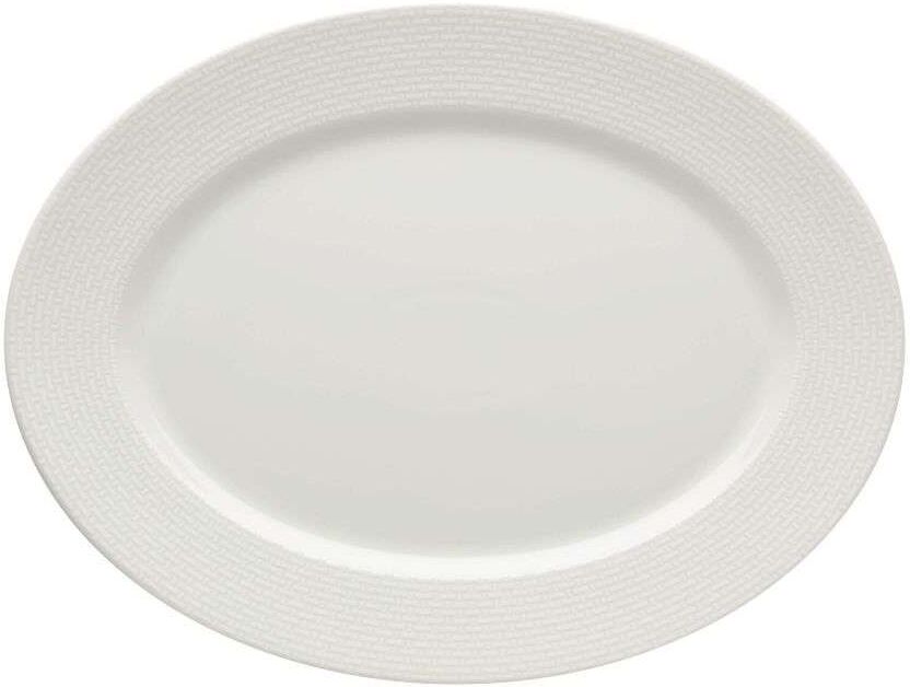 Vista Alegre Fuente Oval Cesta .  (Mediana) Blanco