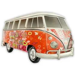 ZEP, Wanddeko, Schild Hippy Bus 66 x 43 cm