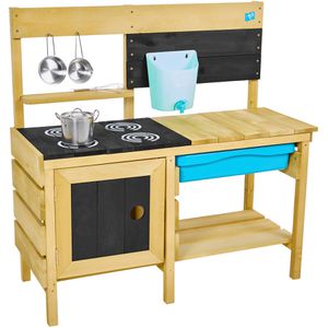 TP-Toys Kinderküche TP612 Deluxe Matschküche, aus Holz, 98 x 96 x 40 cm, mit Zubehör