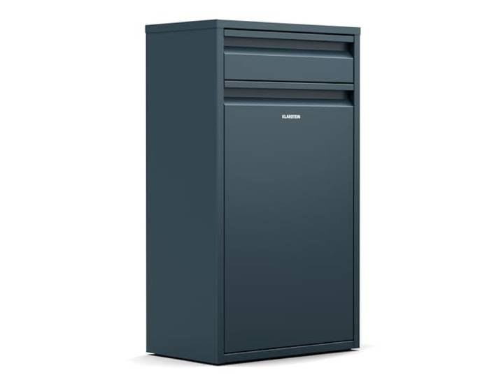 Klarstein Single-Compartment Mülleimer 50L - Edelstahl Abfalleimer Küche Mit Schublade, Wandmontage & Geruchsverschluss, Inkl. Befestigungsmaterial, Anthrazit
