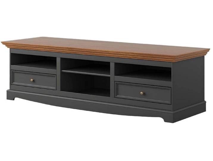 Xlmoebel TV-Board Echtholz-Kommode in zeitloser Eleganz mit massiver Verarbeitung (RTV, 1 St., RTV), Hergestellt in Europa