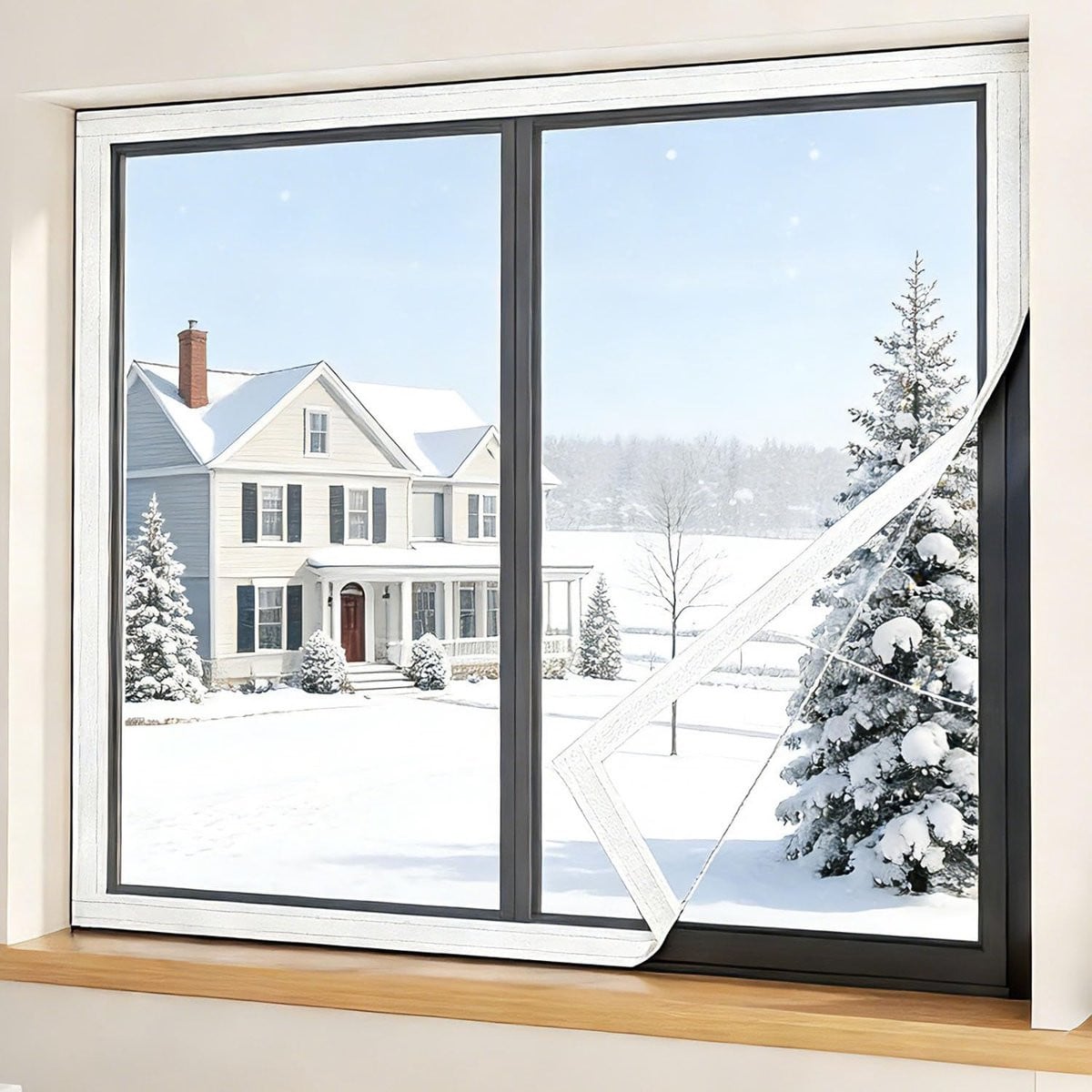 Transparante Raamisolatie Set Winterfolie van Verdikt EVA-materiaal - 140 x 180 cm