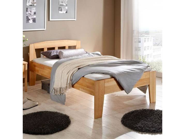 Bett Tessin Komfort Kernbuche Massivholz 90x200cm