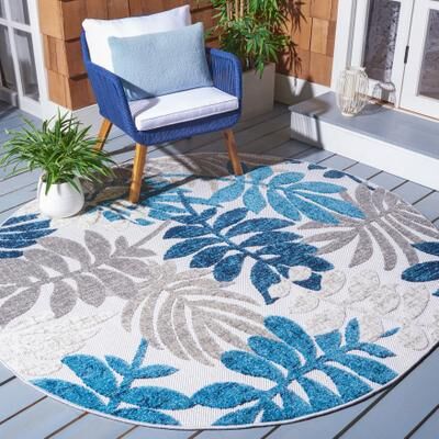 SAFAVIEH Cabana Laila Indoor/ Outdoor Waterproof Patio Floral Rug