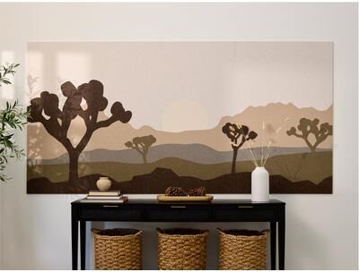 Felt Right Joshua Tree Wall Art   Sound Dampening Pinnable Tiles