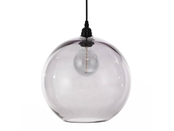 Lustre verre gris transparent ø30 h28