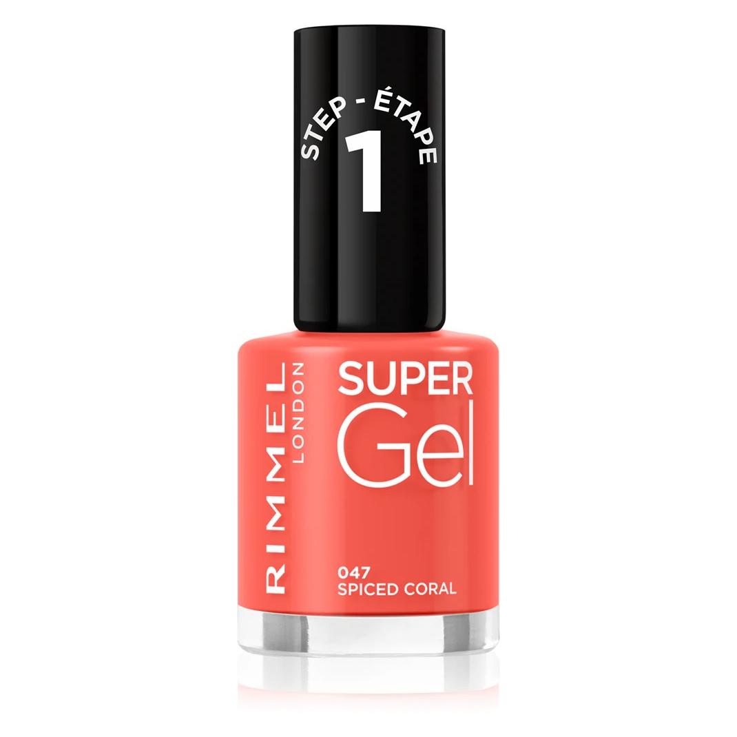 Rimmel London Super Gel STEP1 (047 Spiced Coral, 047-Spiced Coral, Koralle, No 047 Spiced coral, Gel-Effekt Nagellack) (38617296)
