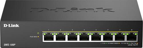 D-Link DMS-108P/E DMS-108P/E Netzwerk Switch RJ45 PoE-Funktion