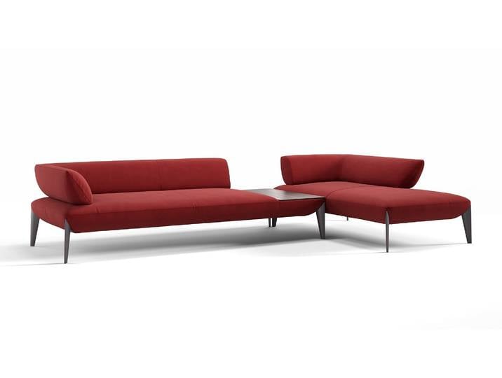 Design Stoff Polsterecke ALMERIA Eckgarnitur Ecksofa