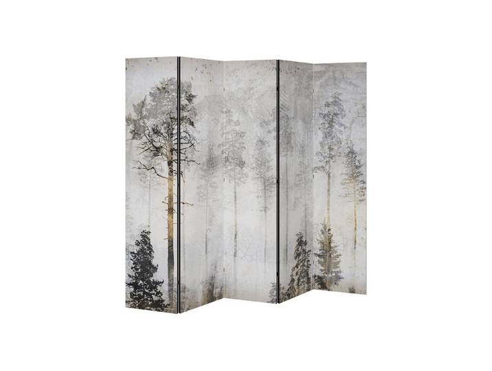 SPACEREBELS Paravent FADE IN THE TREES (1 St), Raumteiler mit 5 Paneelen, beidseitig bedruckt, 190 x 168 cm