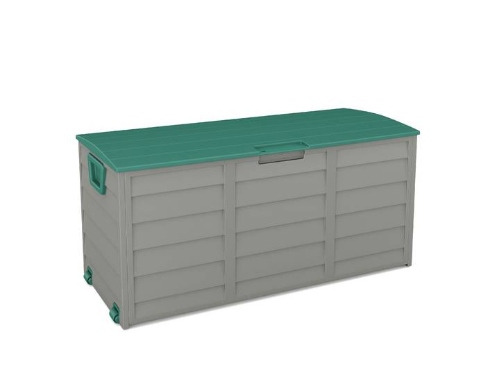 Kissenbox Gartenbox grün/grau