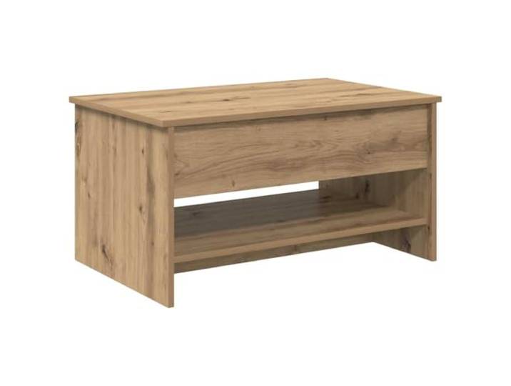 Moderner Couchtisch aus Holz mit Regal, 80 x 50,5 x 41,5 cm