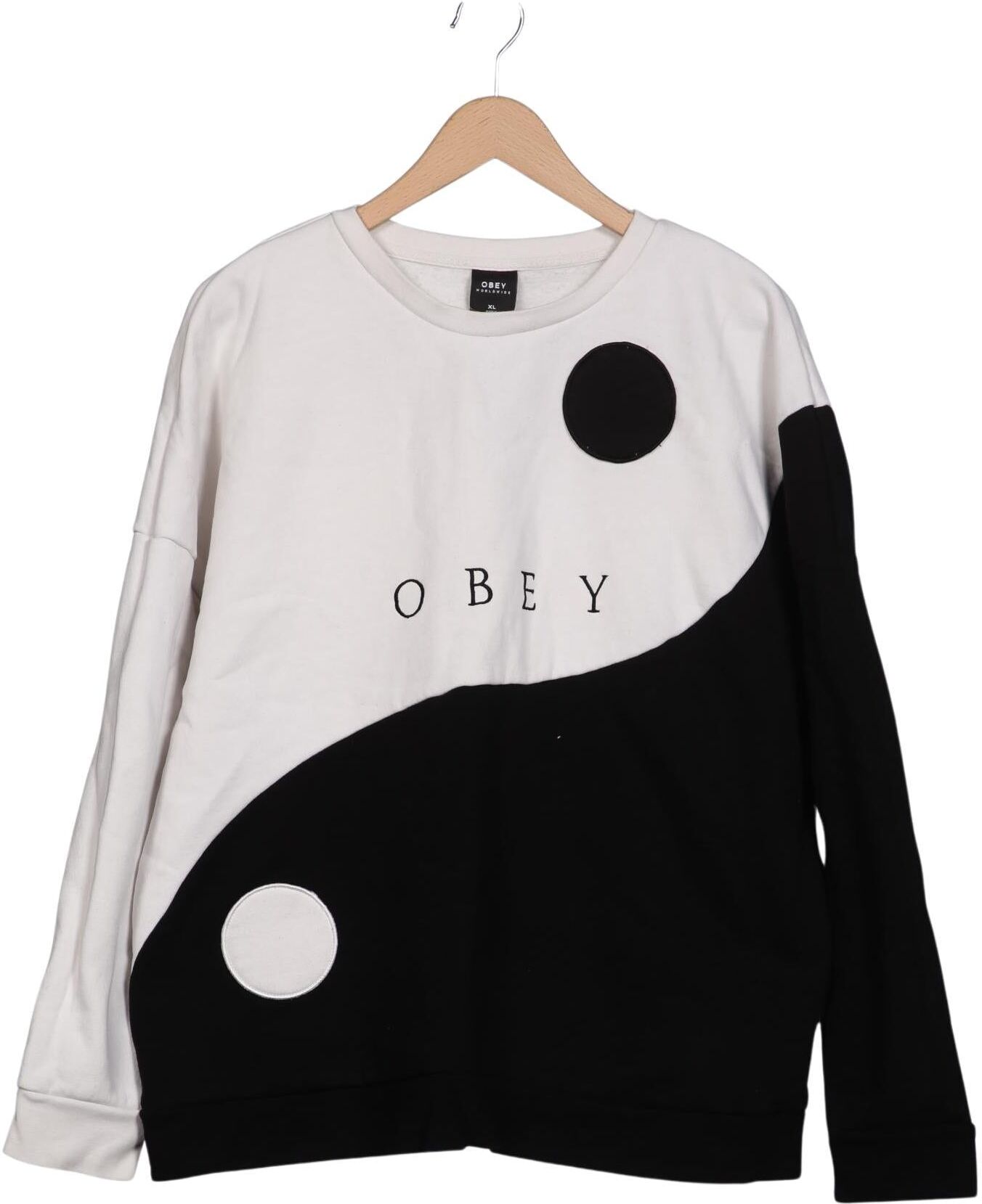 Obey Herren Sweater, Mehrfarbig, Gr. XL, Baumwolle / Synthetik - Second Hand