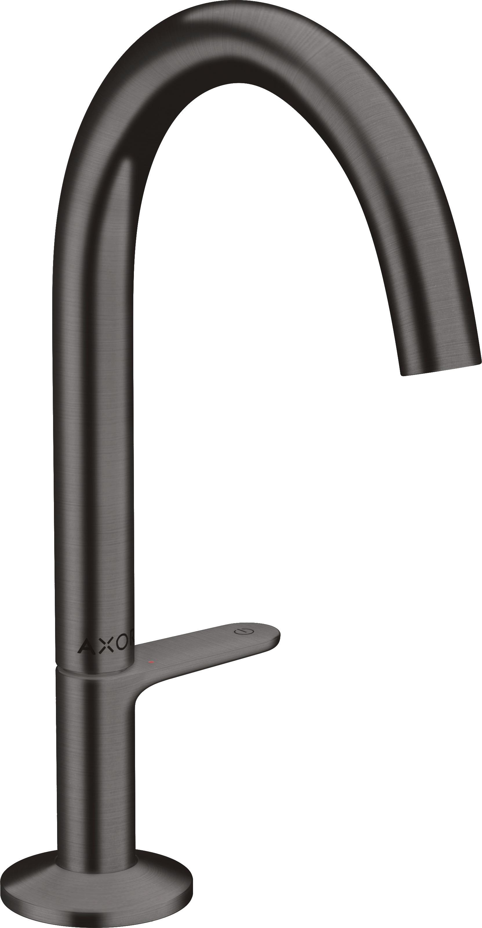hansgrohe Waschtisch-Einhebelmischer Sel. 170 Axor One A 140mm, m Pus-Op-Abl, brush. bla vc