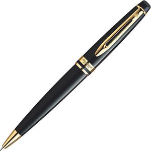 Waterman Kugelschreiber Expert Black G.C. S0951700, Gehäuse schwarz / vergoldet, Schreibfarbe blau