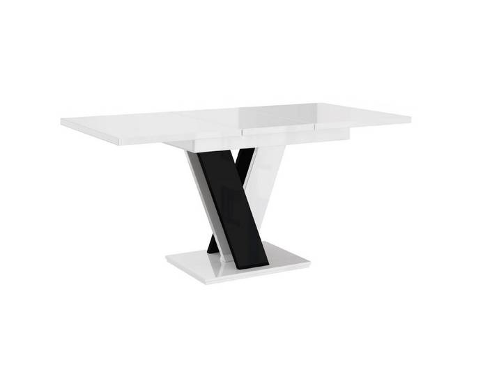 designimpex Esstisch Design PA-555 Tisch ausziehbar Hochglanz 120 - 160 cm Esszimmer