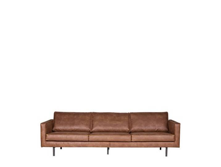 WOOOD leren 3-zitsbank Rodeo - cognac