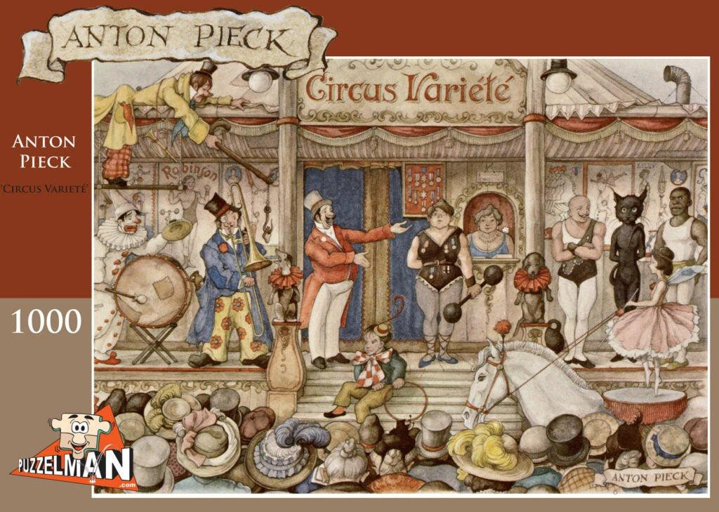 Anton Pieck Puzzelman Circus Varieté Puzzel van 1000 stukjes