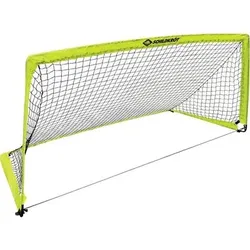 SCHILDKRÖT Schildkröt Fussballtor XL, tragbares und faltbares Fussballtor mit innovativem Metallstangen-Stecksystem und Metallhaken für Befestigung im Boden, 200x100x100cm, geeignet für Fußball, Handball, Hockey, 970985, Größe ONE SIZE in Gelb Gelb