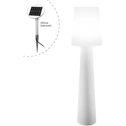 8 seasons design Solar LED-Stehleuchte No. 1, 160 cm, weiß