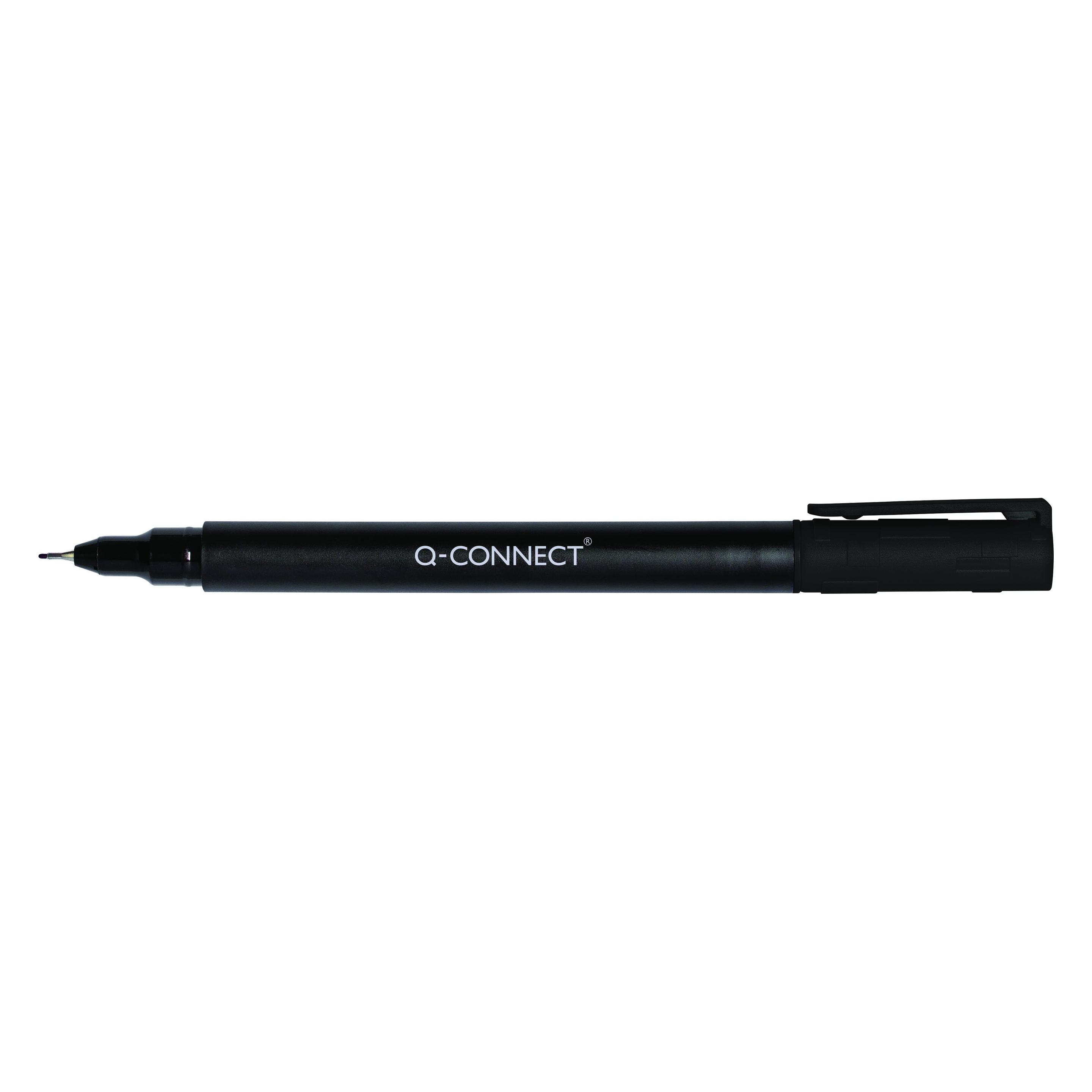 Q-Connect CD/DVD-Marker, S, 0,4 mm (Linie), schwarz (47273791)